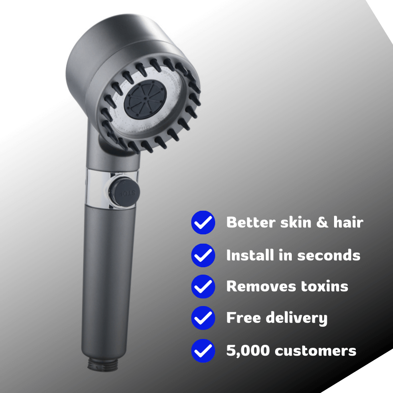 PuraDroplets™ 12-Stage Filtration Shower Head to Fix your Skin & Hair.