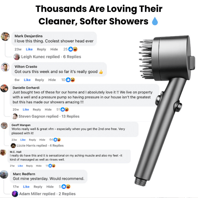 PuraDroplets™ 12-Stage Filtration Shower Head to Fix your Skin & Hair.